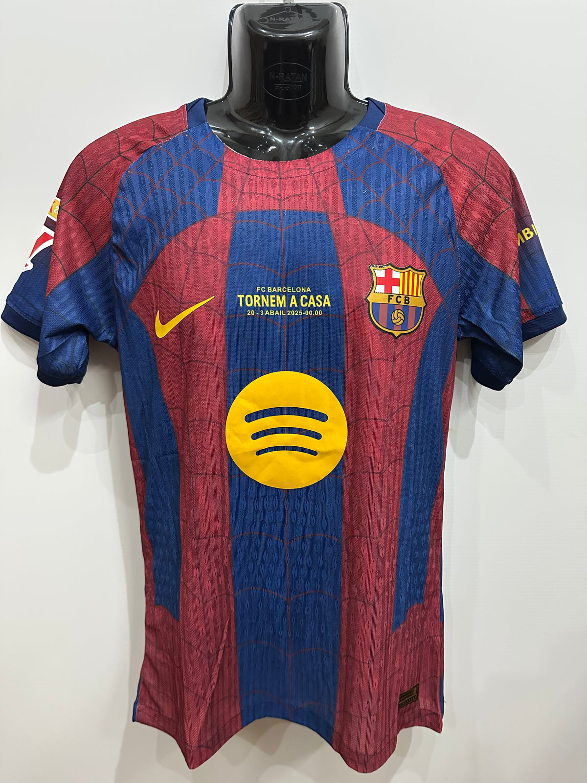 FC Barcelona Spider-Man Inspired Home Football Jersey 2026/27