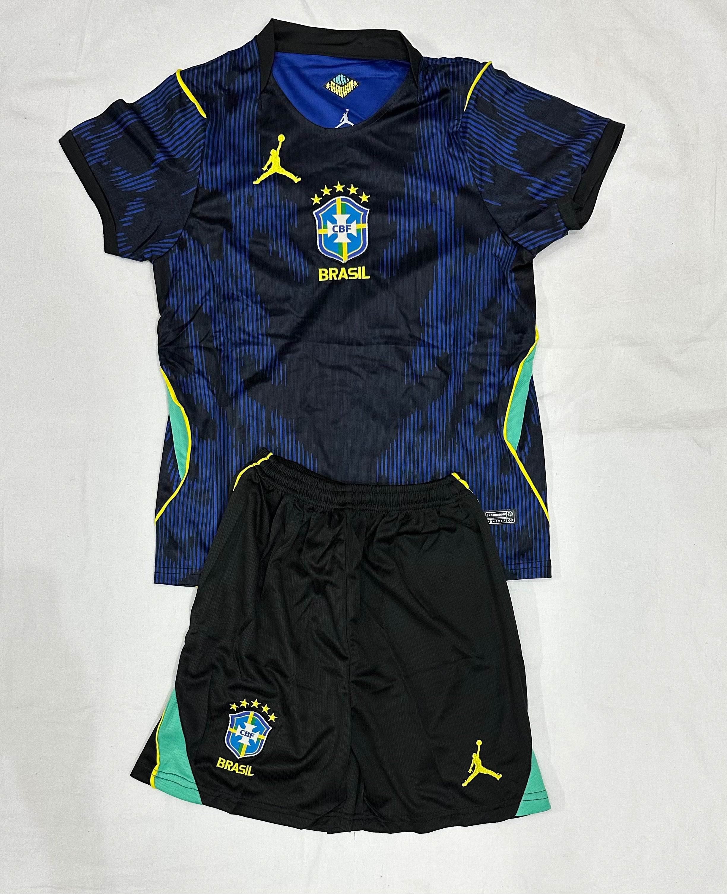 Brazil 2025/26 Away Kit for Kids (Jersey + Shorts)