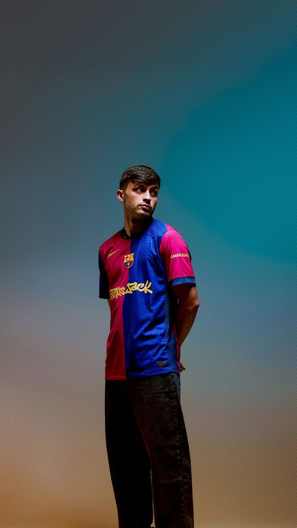 FC Barcelona 2024/25 Home Jersey – Travis Scott Edition | Half Sleeves
