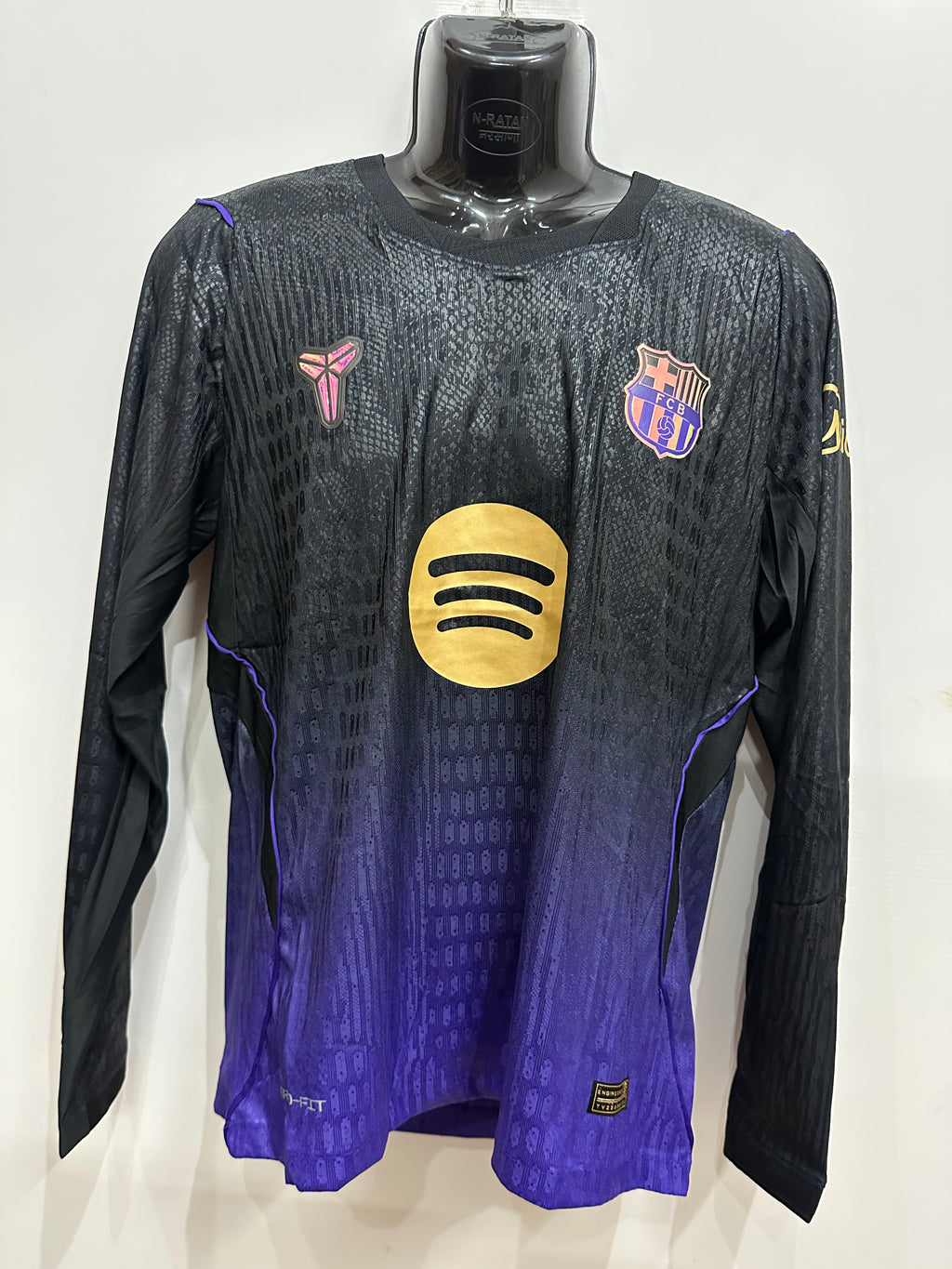 FC Barcelona 2026/27 Away Football Jersey – Black & Purple | Full Sleeve