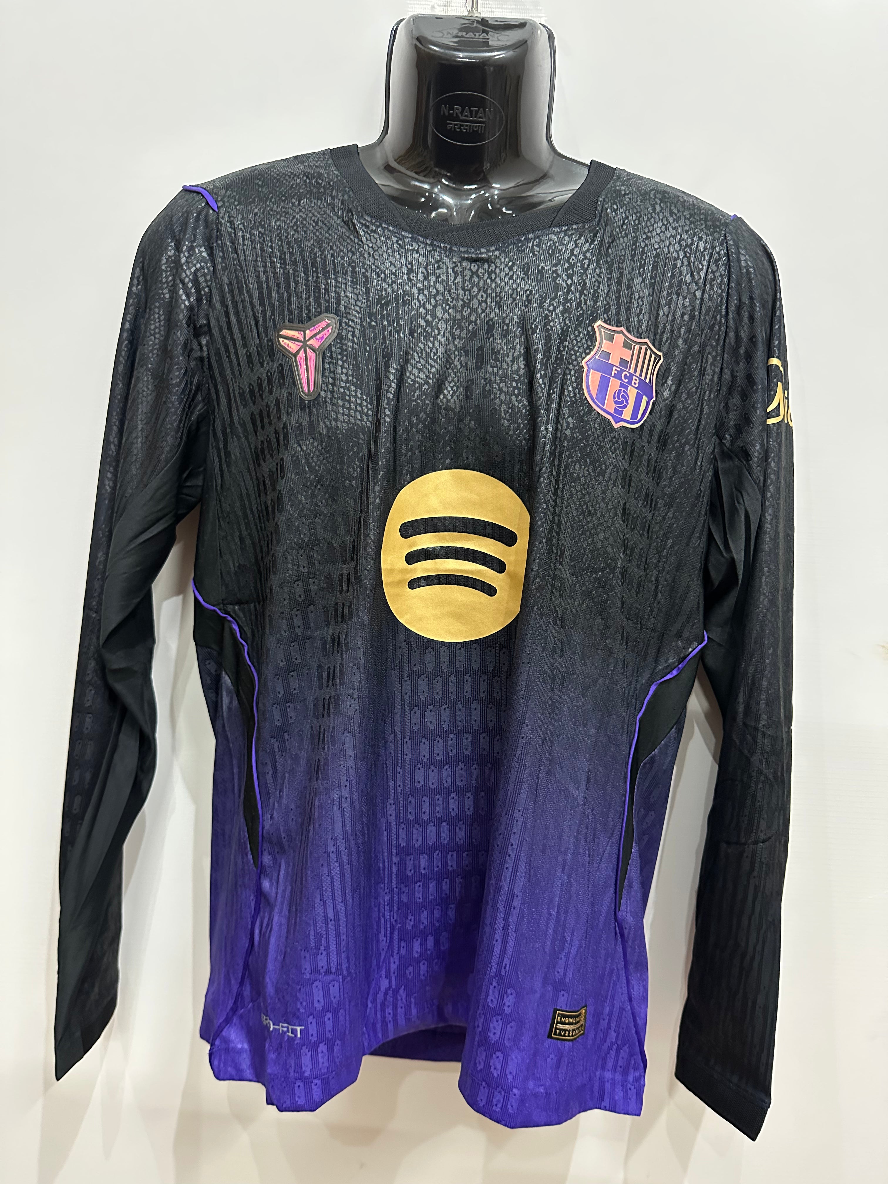 FC Barcelona 2026/27 Away Football Jersey – Black & Purple | Full Sleeve