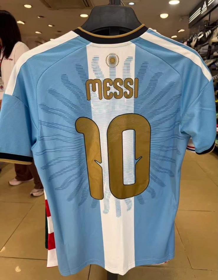 Argentina Messi #10 Farewell Football Jersey 2026/27 – Sky Blue & White