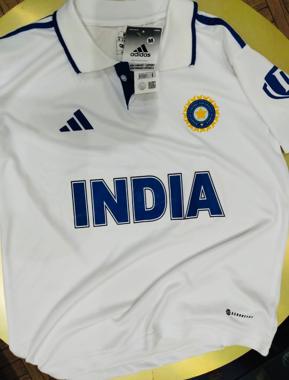 India Test Cricket Jersey 24/25 | White Cricket Match Jersey