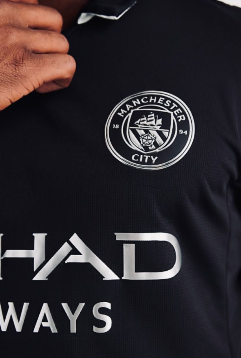 Manchester City 2025/26 Black Away Jersey – Full Sleeves Edition