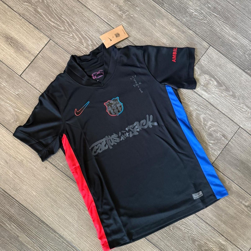 Barcelona 2024/25 Cactus Jack Away Jersey – embroidered logo| master version | Customisable