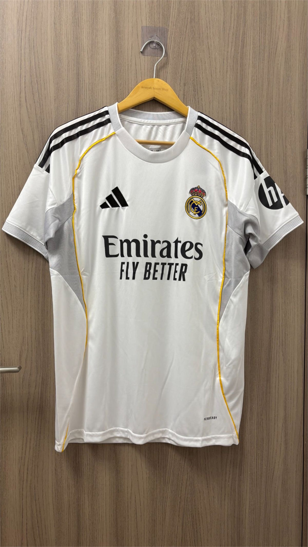 Real Madrid 2025/26 Home Jersey – embroidery logo master version