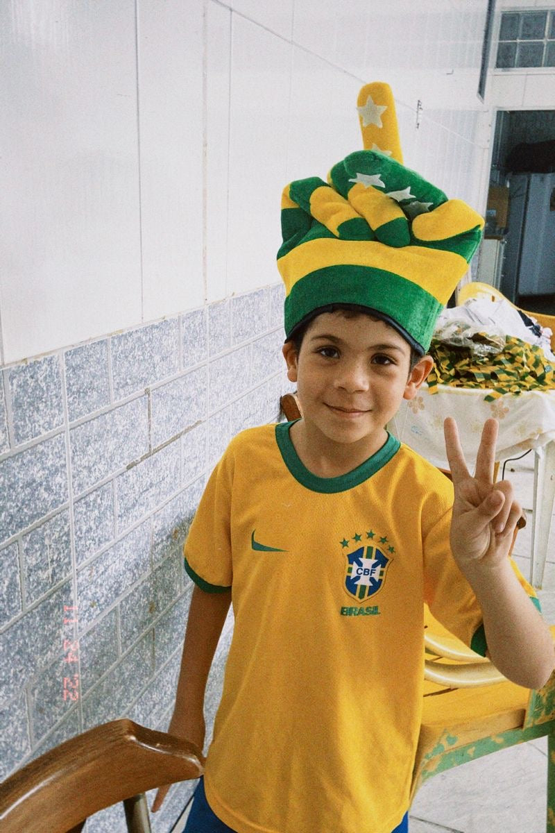 Brazil 2025/26 Home Kit for Kids (Jersey + Shorts)