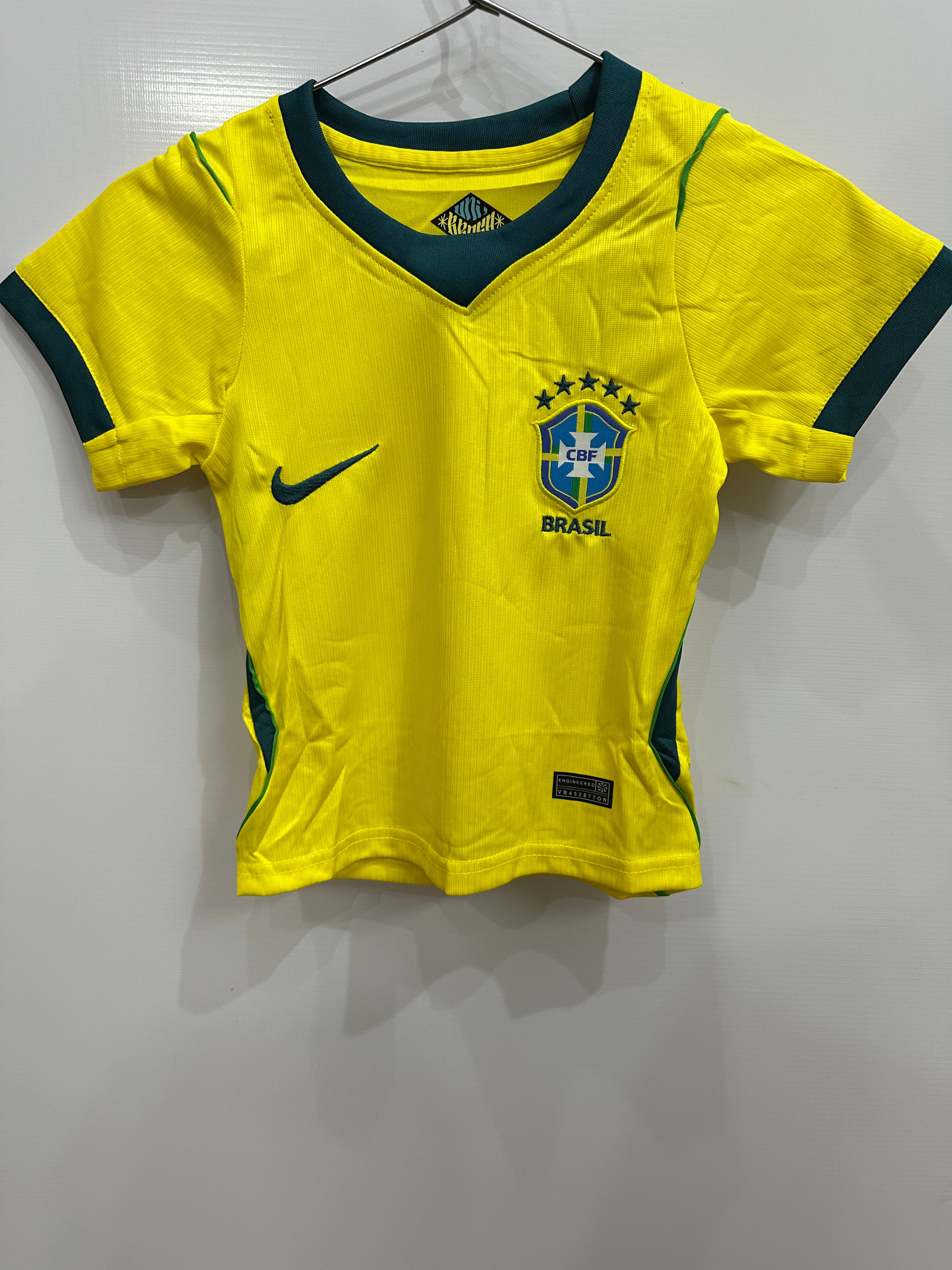 Brazil 2025/26 Home Kit for Kids (Jersey + Shorts)