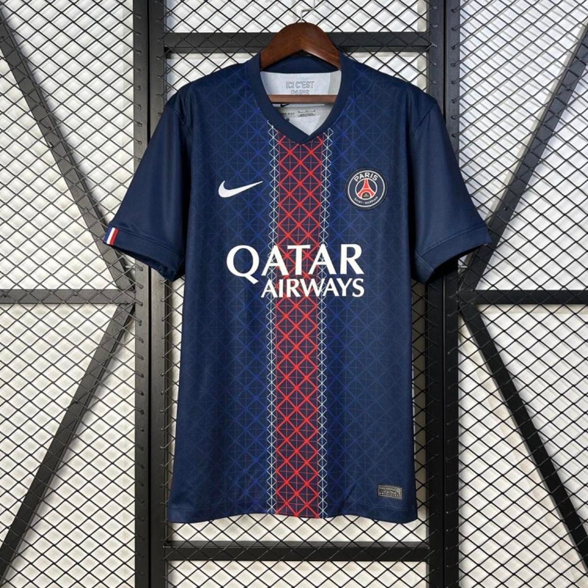 Paris Saint-Germain (PSG) Home Jersey 2025/26 – Navy Blue | Embroidered Logo | Customisable