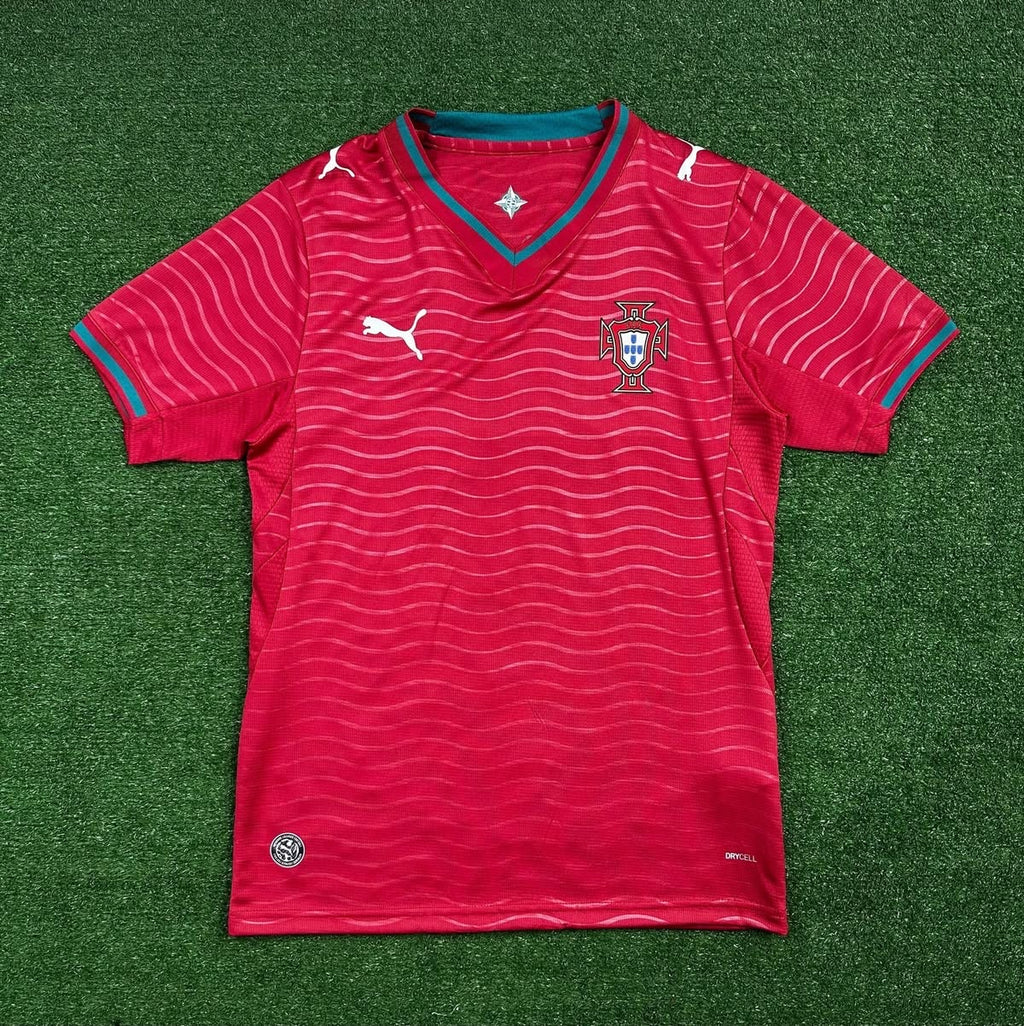 Portugal Home Jersey 2026 player version with embroidery logo