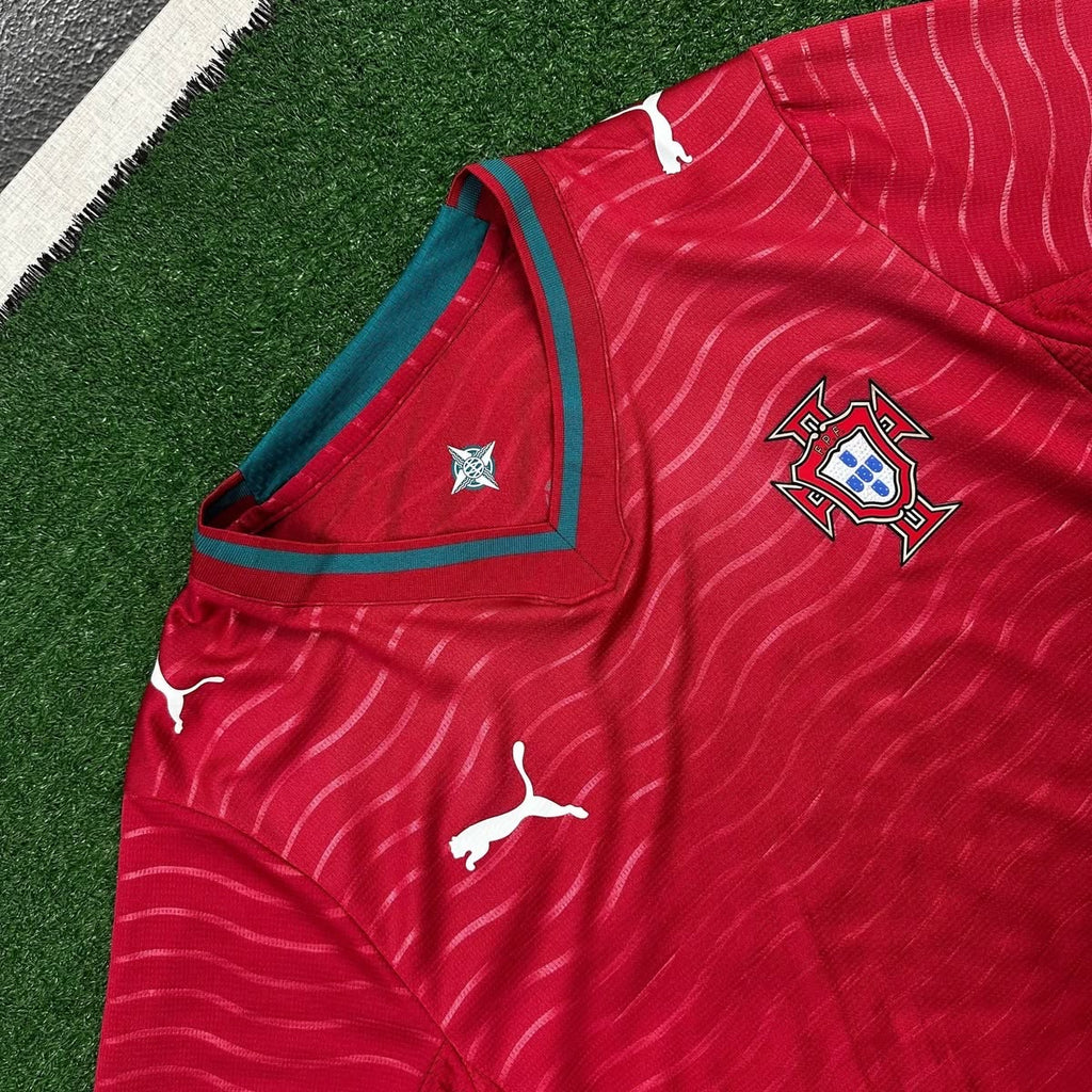 Portugal Home Jersey 2026 player version with embroidery logo