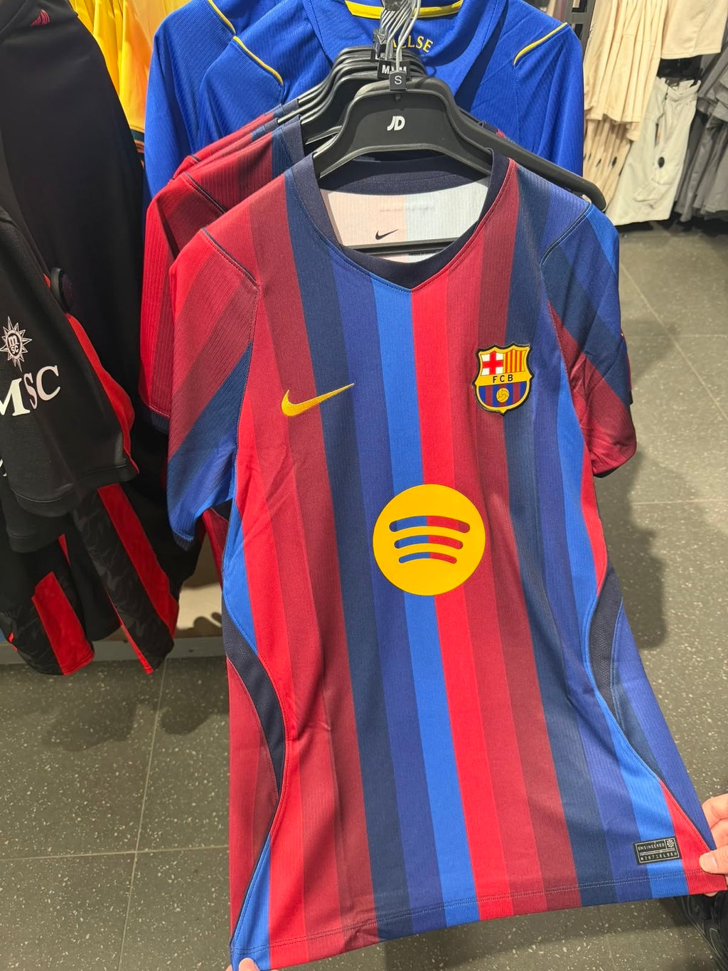 Barcelona Home Jersey 2026/27 (Spotify Edition) – Embroidered Logo | Premium Quality | Customisable