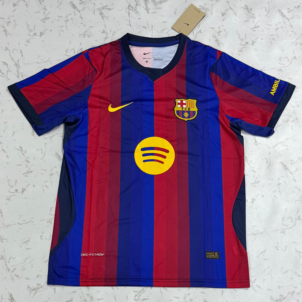 Barcelona Home Jersey 2026/27 (Spotify Edition) – Embroidered Logo | Premium Quality | Customisable