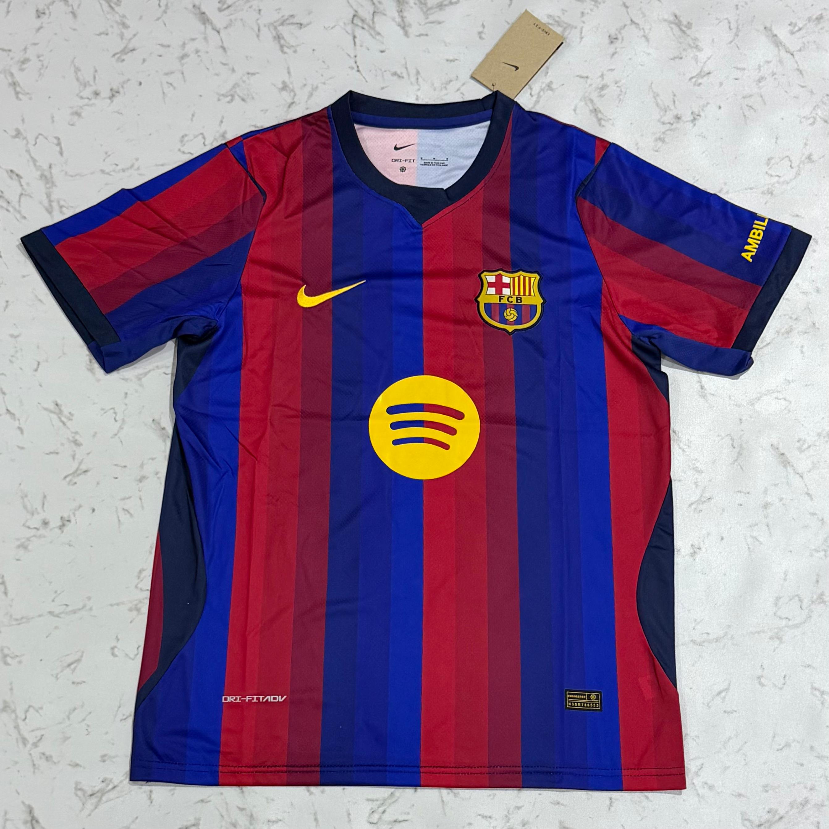 Barcelona Home Jersey 2026/27 (Spotify Edition) – Embroidered Logo | Premium Quality | Customisable