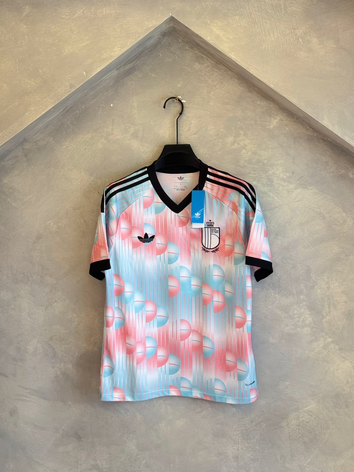 Belgium 2026 Away Jersey – Sky Blue Surreal Edition | World Cup Kit | Embroidered Logo