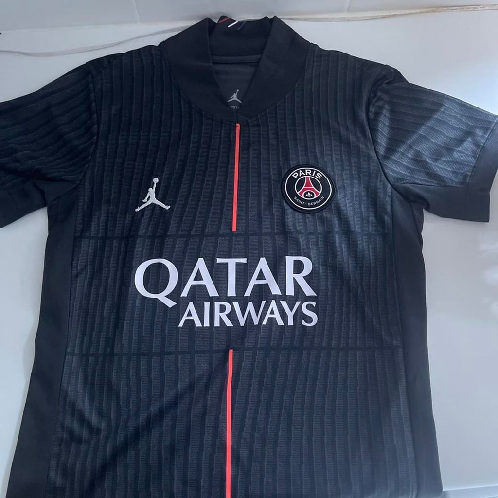 Paris Saint-Germain (PSG) Black Edition Football Jersey 2025/26 | Premium Embroidery Logos | Customisable