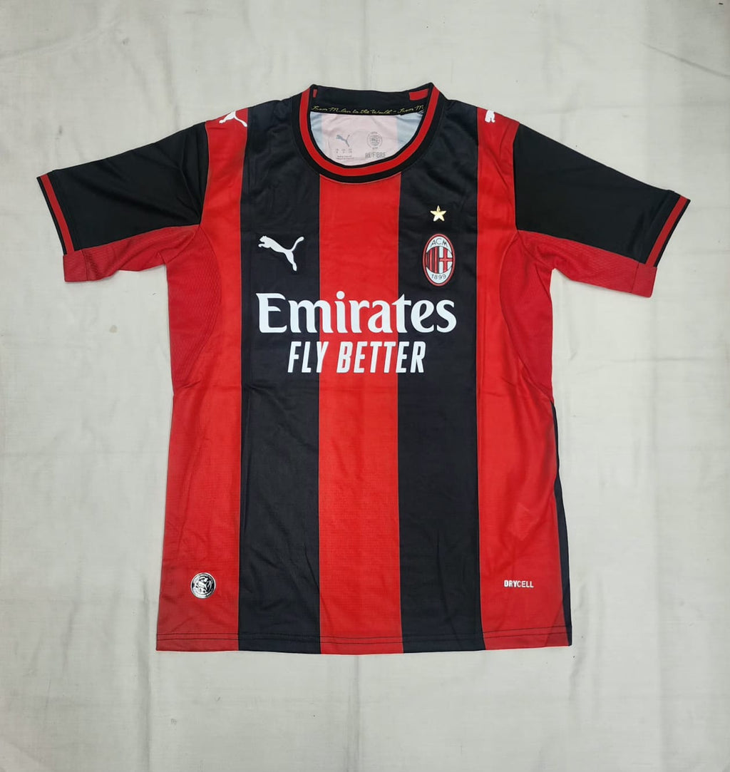 AC Milan Home Jersey 2026/27 – Premium Quality | Embroidered Club Logo | Customisable