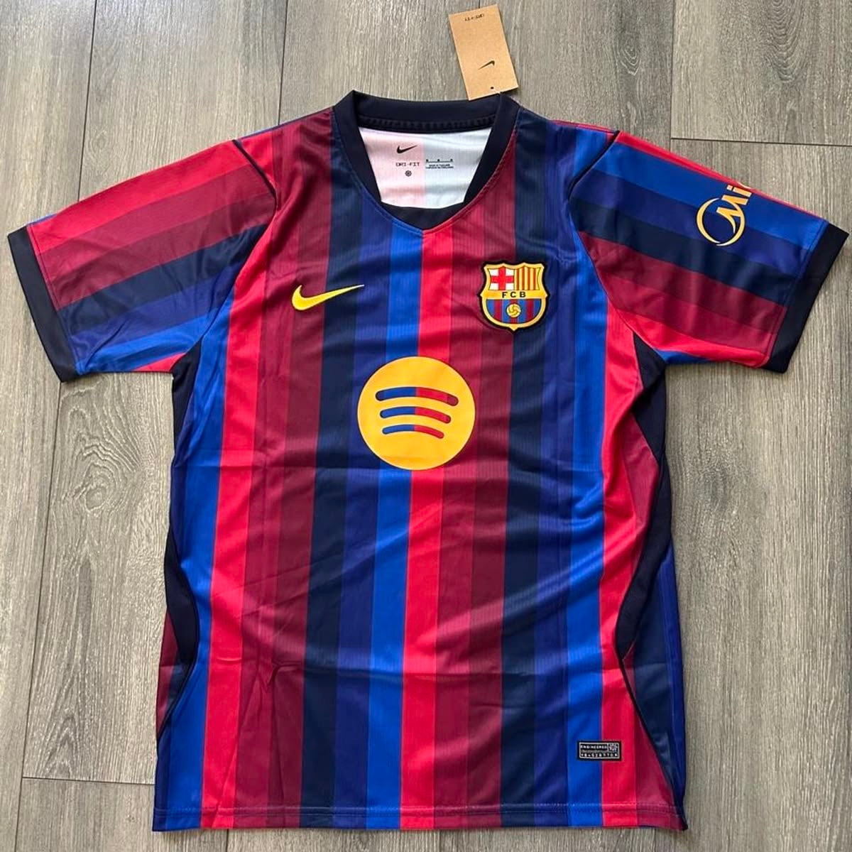 Barcelona Home Jersey 2026/27 (Spotify Edition) – Embroidered Logo | Premium Quality | Customisable