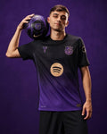 FC Barcelona 2026/27 Away Football Jersey – Black & Purple | Half Sleeves