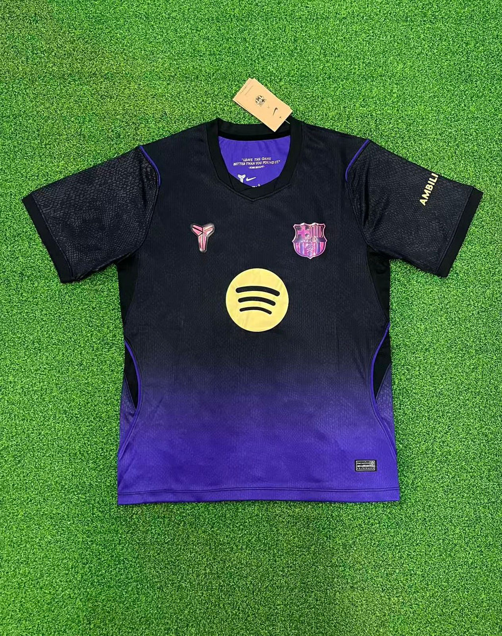 FC Barcelona 2026/27 Away Football Jersey – Black & Purple | Half Sleeves