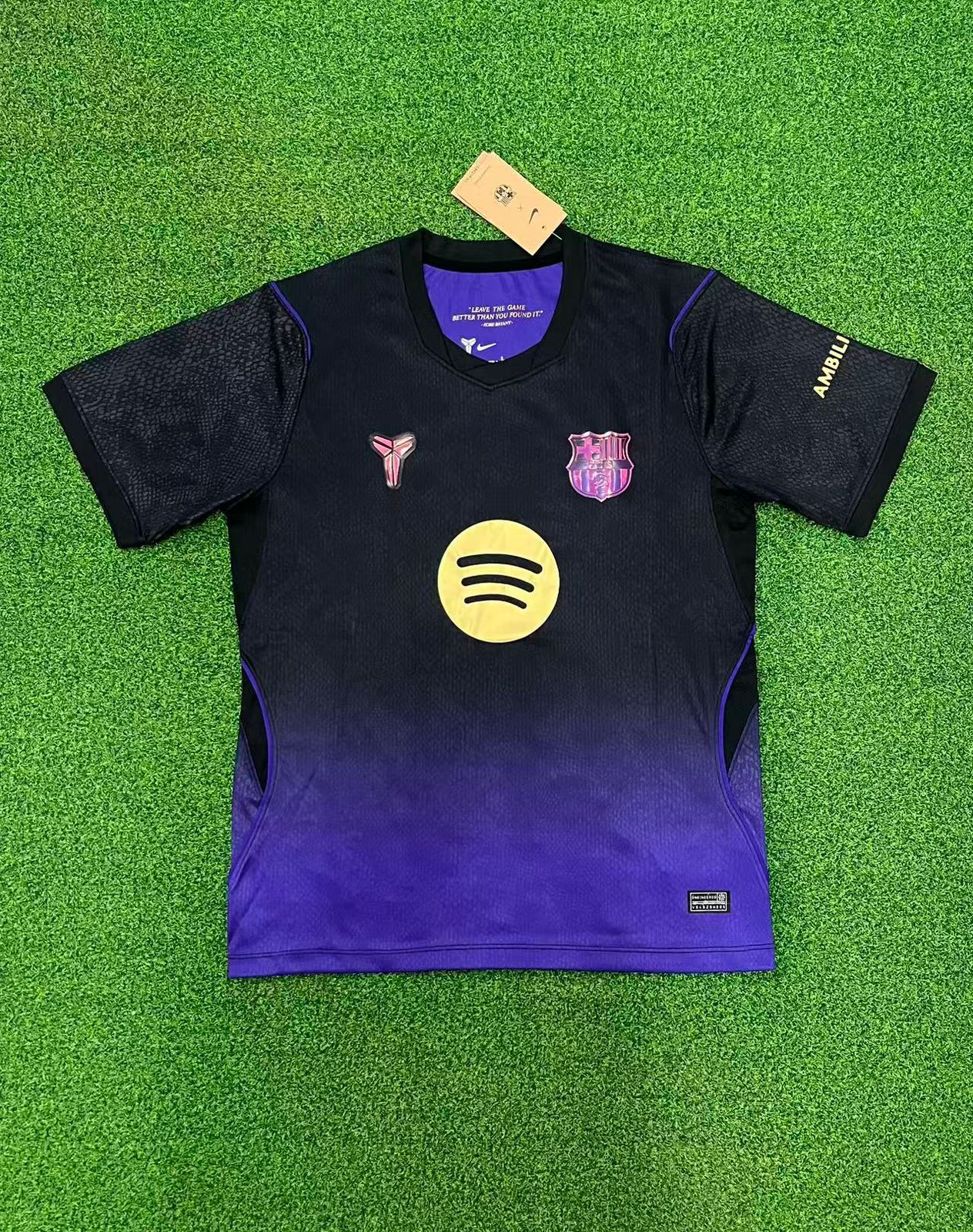 FC Barcelona 2026/27 Away Football Jersey – Black & Purple | Half Sleeves