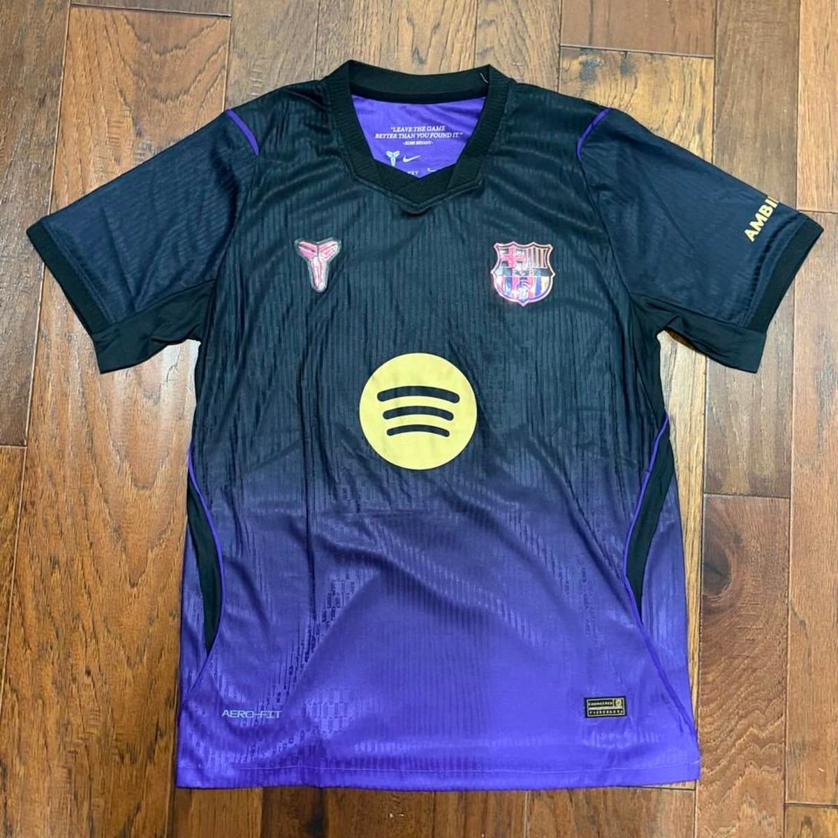FC Barcelona 2026/27 Away Football Jersey – Black & Purple | Half Sleeves