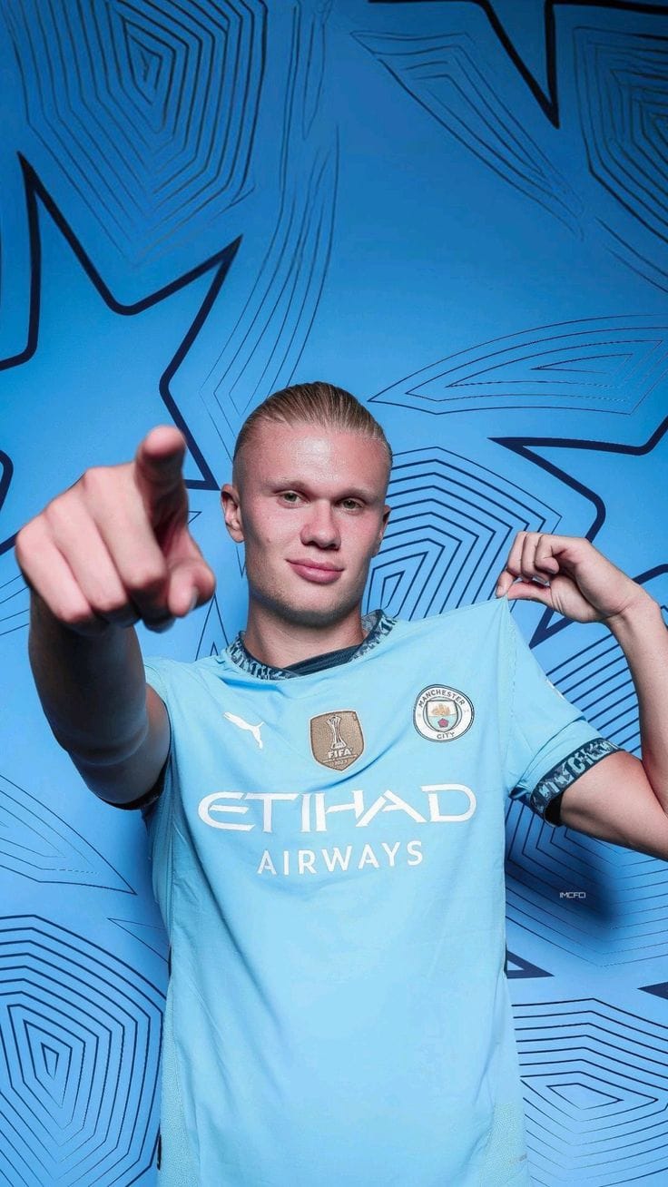 Manchester City 24/25 Home Jersey – Haaland #9 Edition