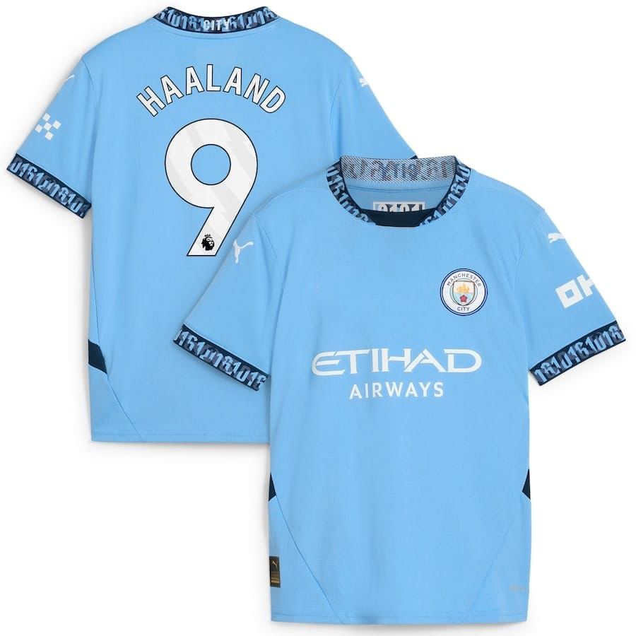 Manchester City 24/25 Home Jersey – Haaland #9 Edition