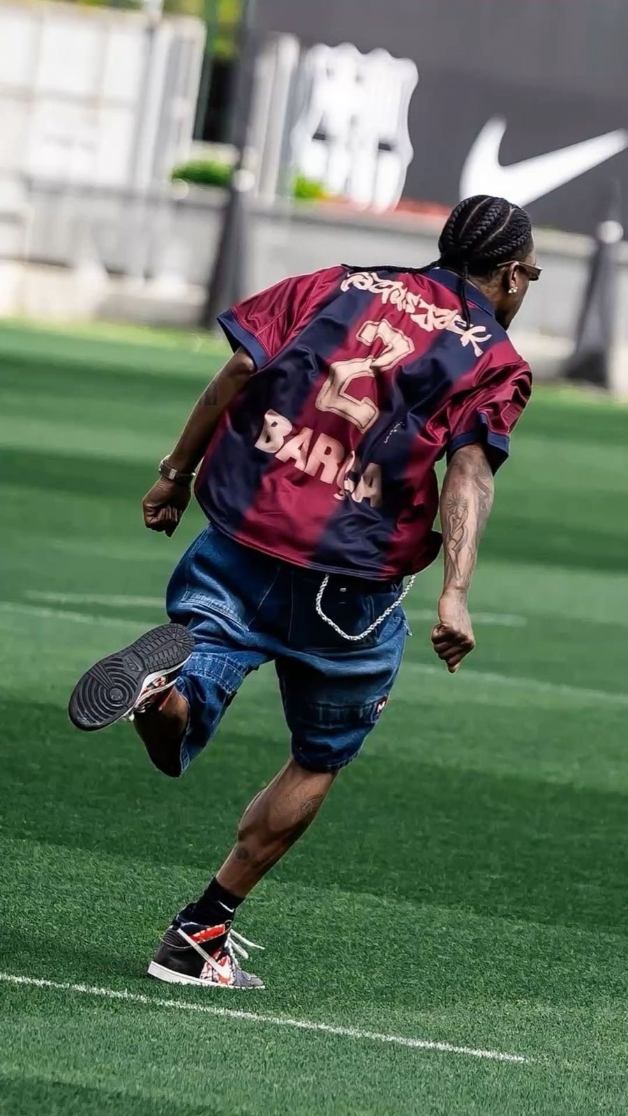 Barcelona x Travis Scott 2000/01 Retro Home Polo Jersey