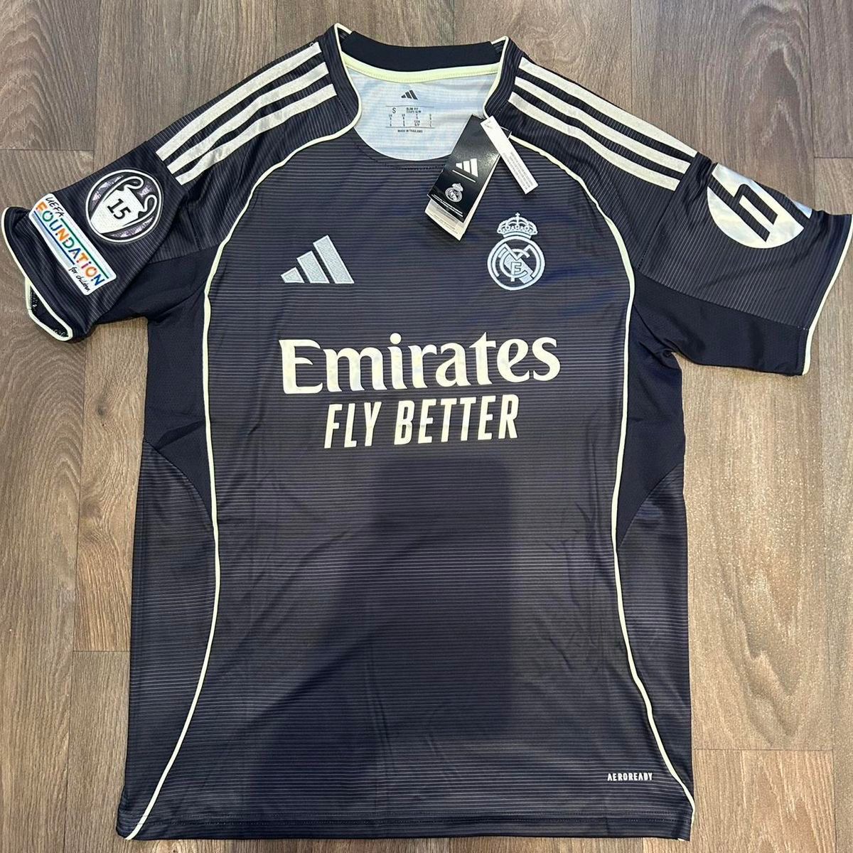 Real Madrid Away Jersey 2025/26 – Embroidered Logo | Fan Version Football Shirt
