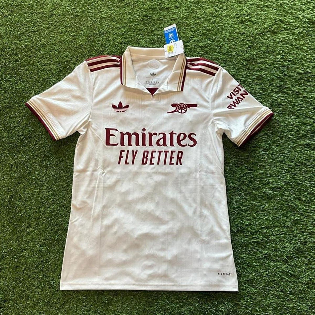 Arsenal 2025/26 Away Kit – Embroidered Logo | Premium Quality | Customisable