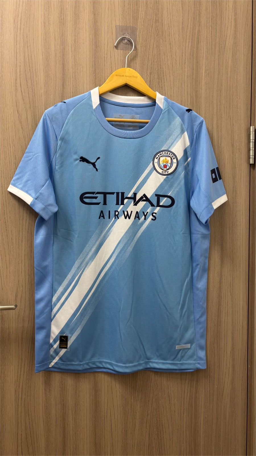 Manchester City 2025/26 Home Football Jersey | Embroidered Logo | Premium Quality | Customisable