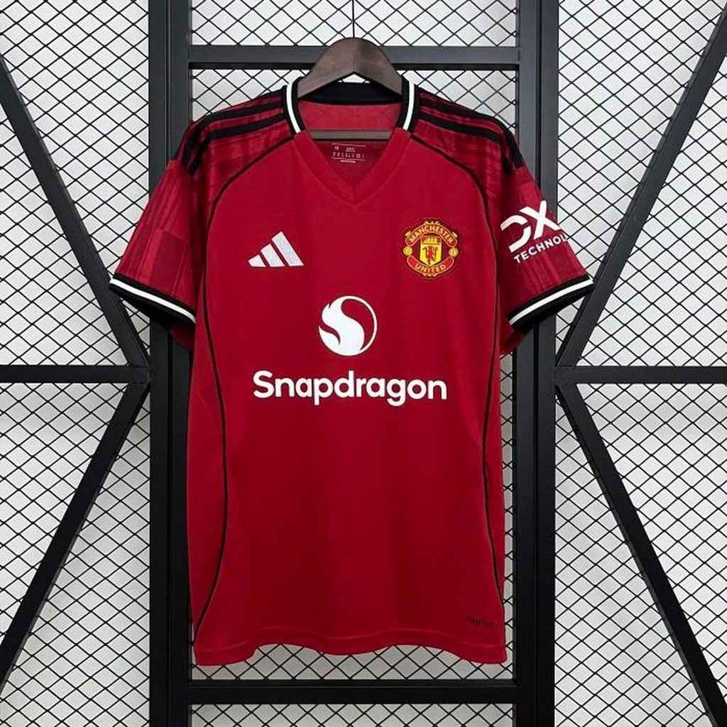 Manchester United Home Jersey 2025/26 – Premium Jersey | Embroidered Logo | customisable