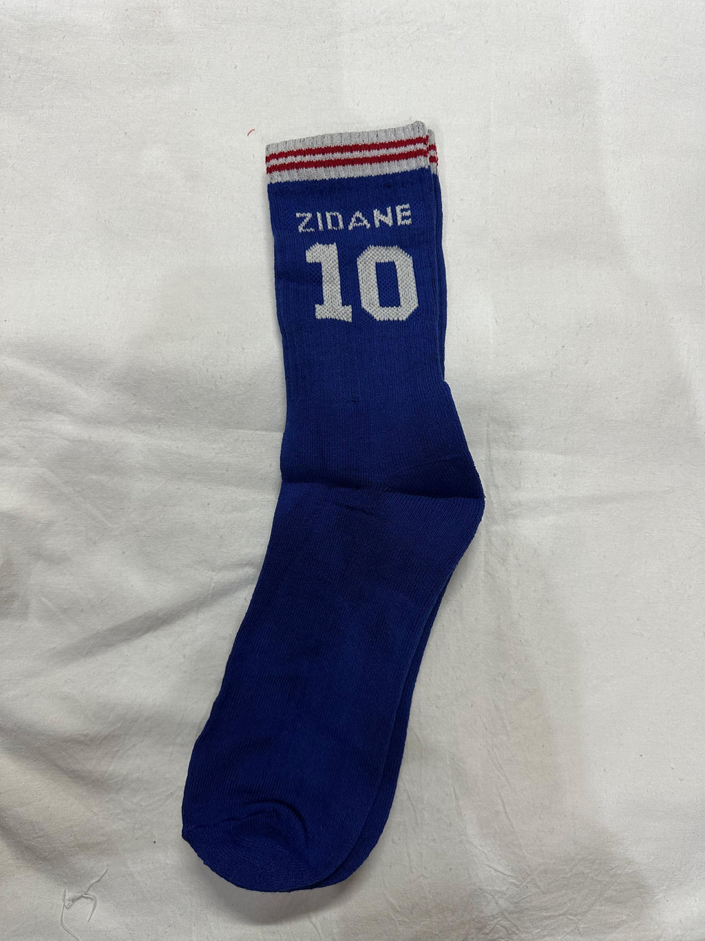 Zinedine Zidane #10 France Blue Football Socks – Premium Match Style | Breathable & Stretch Fit
