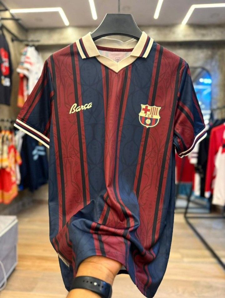 FC Barcelona Retro Striped Home Jersey – Embroidered Logo | Limited edition | 125th anniversary