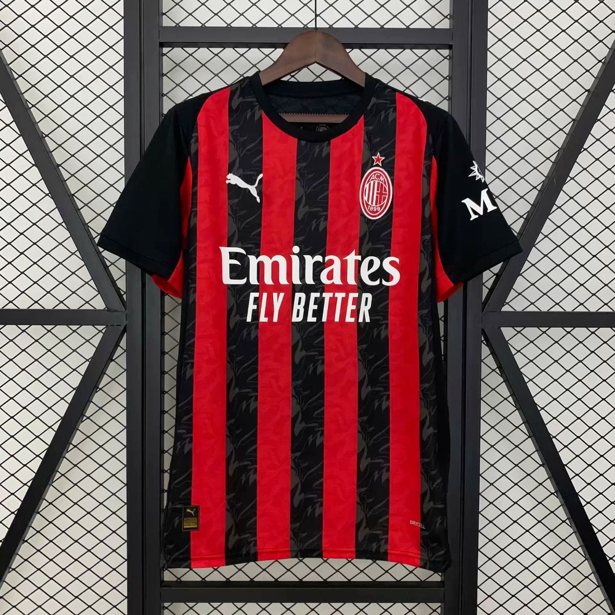 AC Milan Home Jersey 2025/26 – Premium Quality | Embroidered Club Logo | Customisable