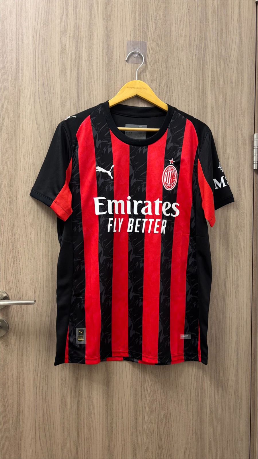 AC Milan Home Jersey 2025/26 – Premium Quality | Embroidered Club Logo | Customisable