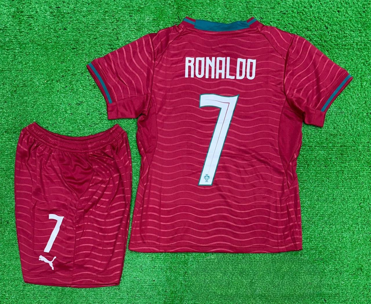 Portugal 2025/26 Home Kit for Kids (Jersey + Shorts)