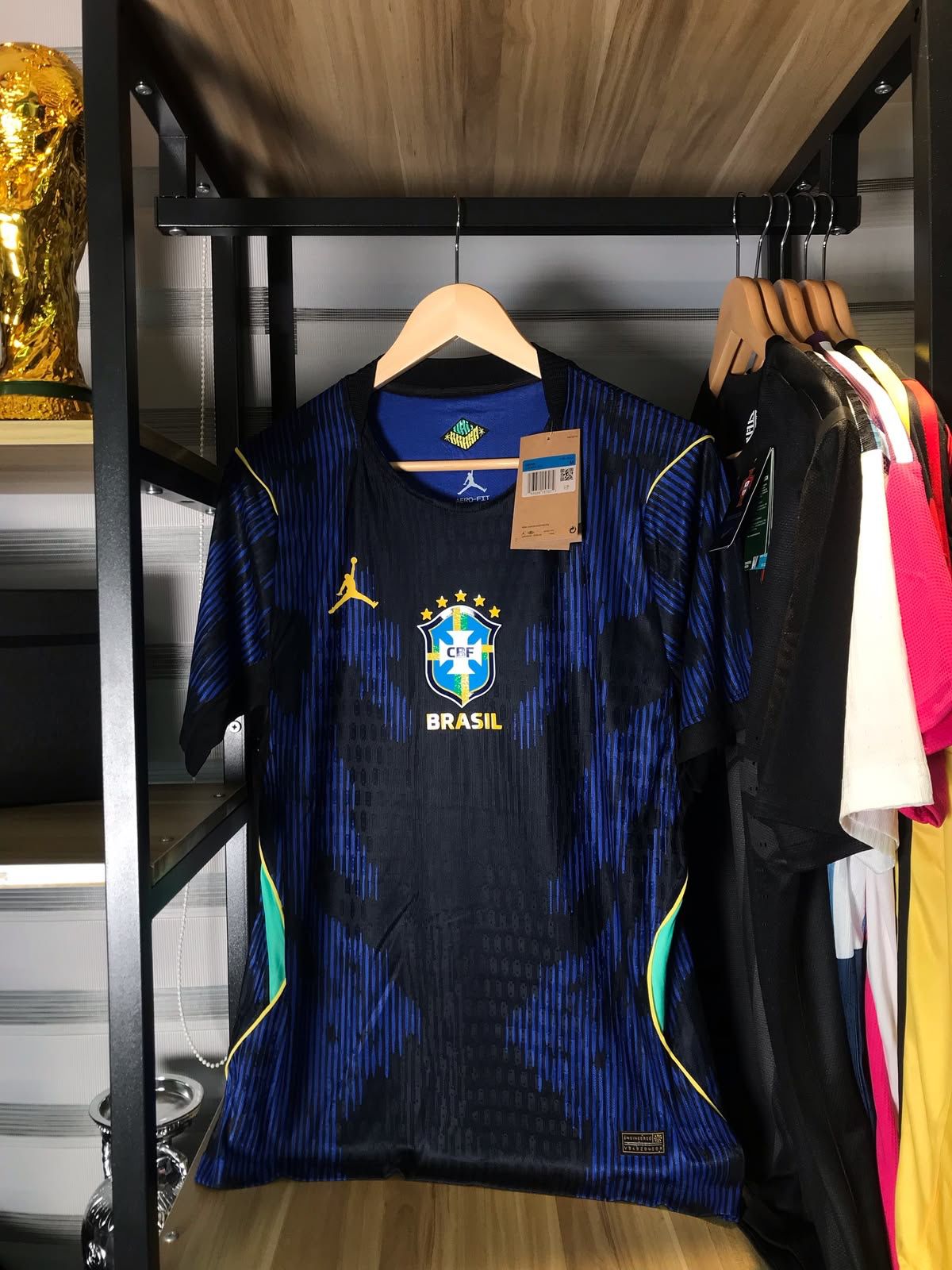 Brazil National Football Team 2026 Away Football Jersey | Embroidery Logos | Customisable