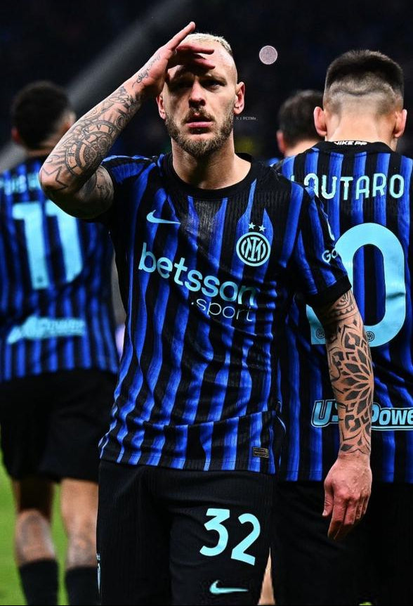Inter Milan 2025/26 Home Football Jersey | Embroidery Logos | Customisable