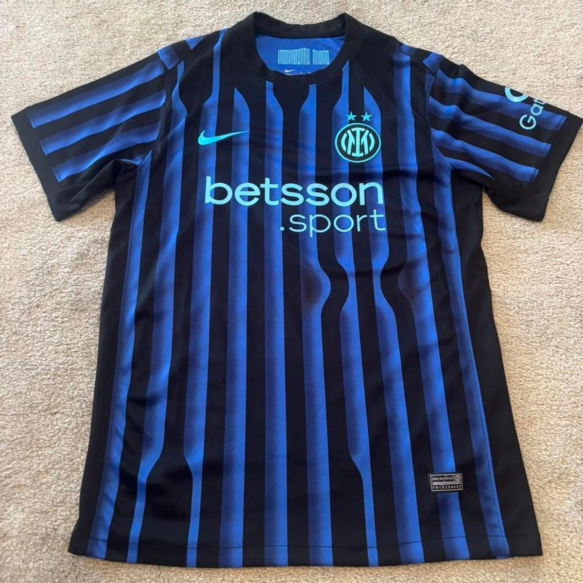Inter Milan 2025/26 Home Football Jersey | Embroidery Logos | Customisable