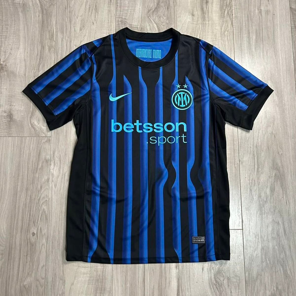 Inter Milan 2025/26 Home Football Jersey | Embroidery Logos | Customisable
