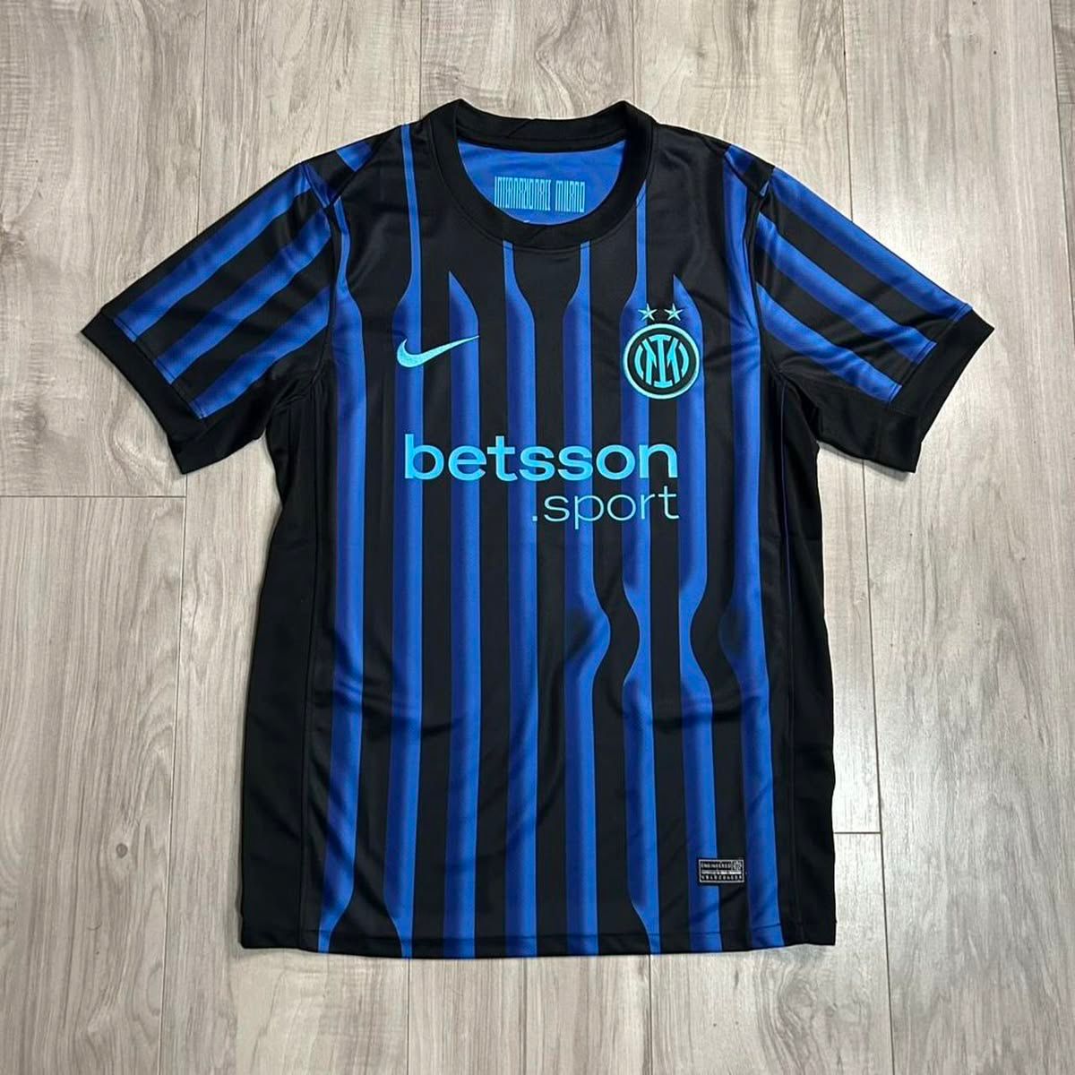 Inter Milan 2025/26 Home Football Jersey | Embroidery Logos | Customisable
