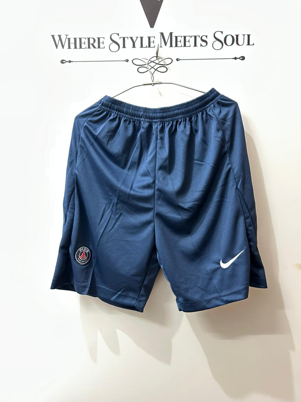 PSG Home Shorts 2025/26 – Embroidered Crest Premium Football Shorts