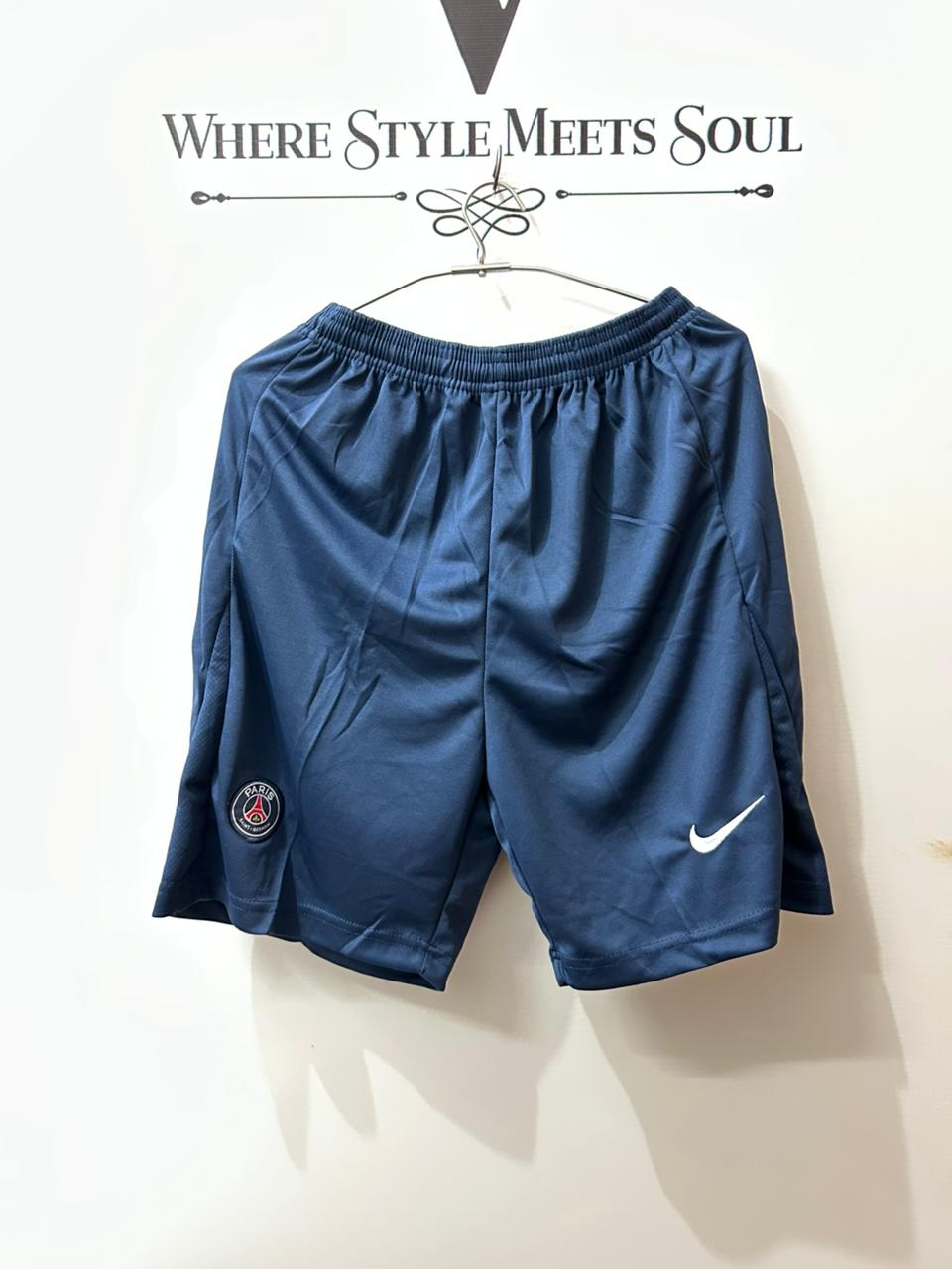 PSG Home Shorts 2025/26 – Embroidered Crest Premium Football Shorts