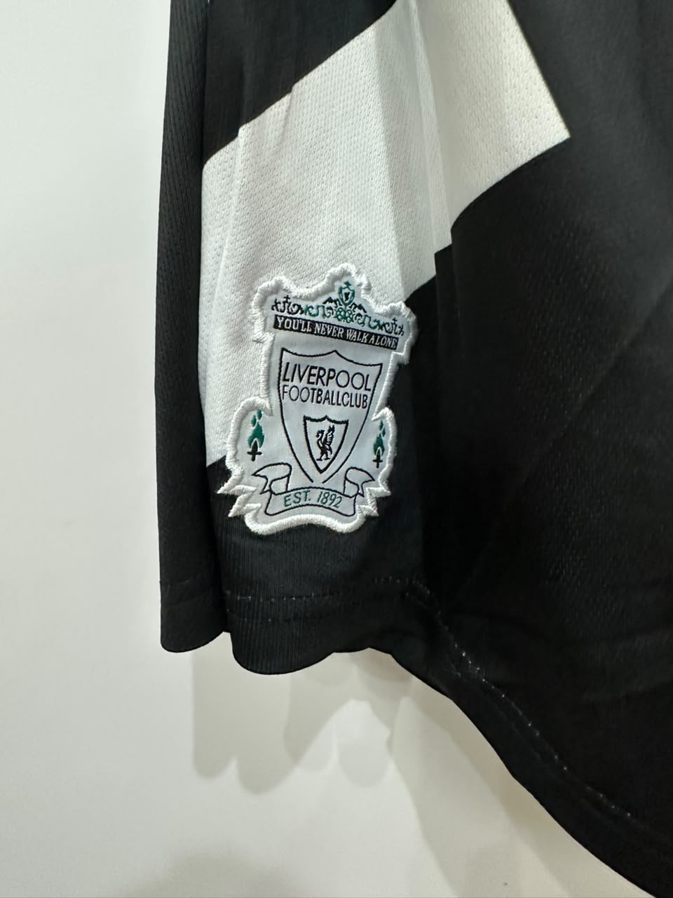 Liverpool Carlsberg Black Retro Shorts – Embroidered Logo | Vintage LFC Football Shorts