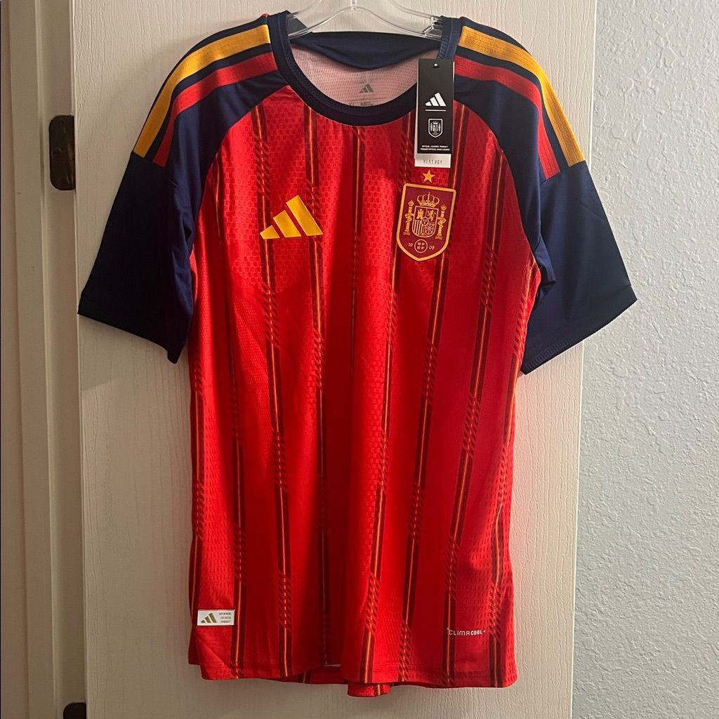 Spain 2026 Home Football Jersey | World Cup National Team Soccer Jerseys | Premium Embroidery Logos | Customisable