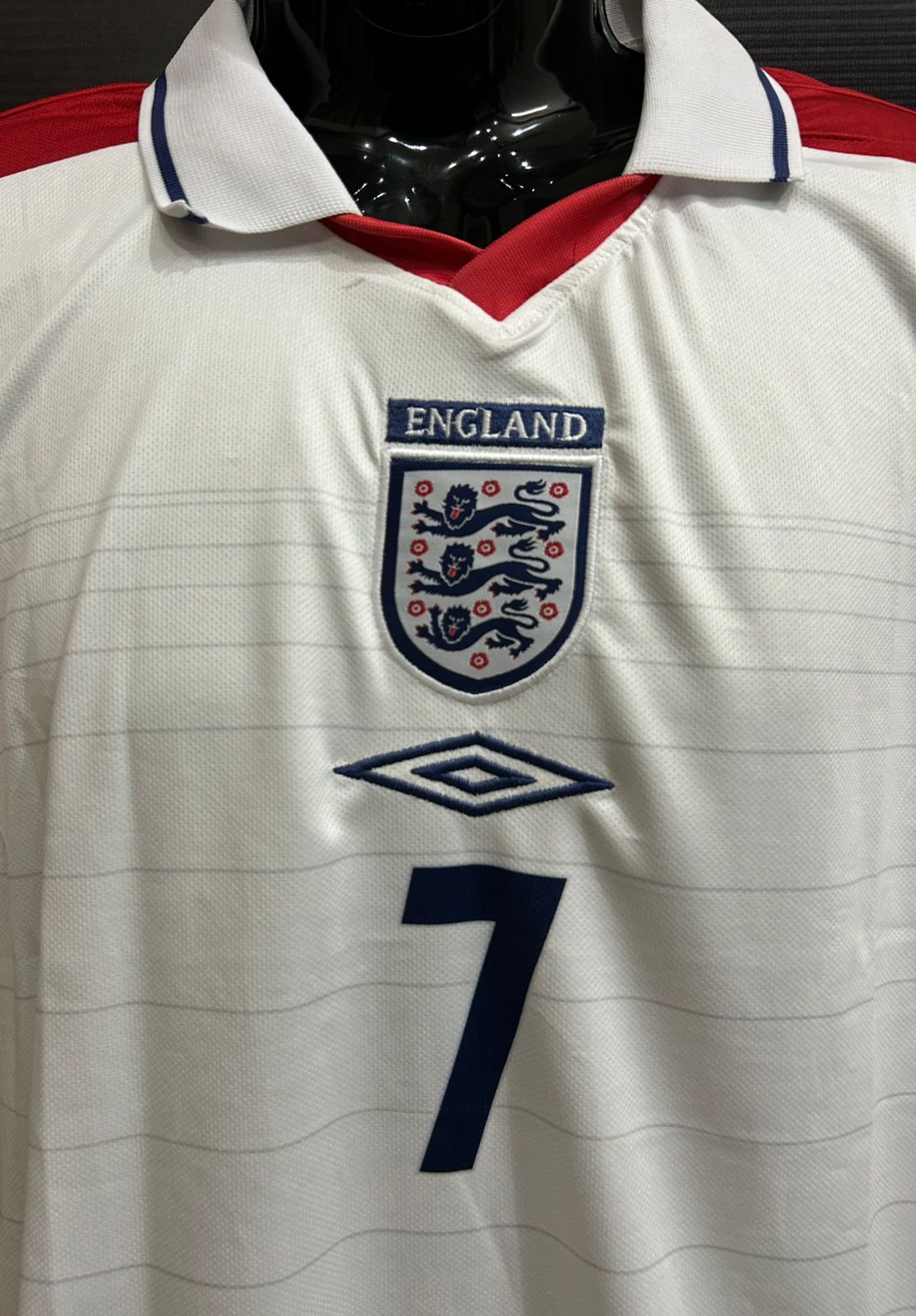 England 2002 Home Retro Football Jersey – Beckham #7 | Classic White Vintage Football Jersey