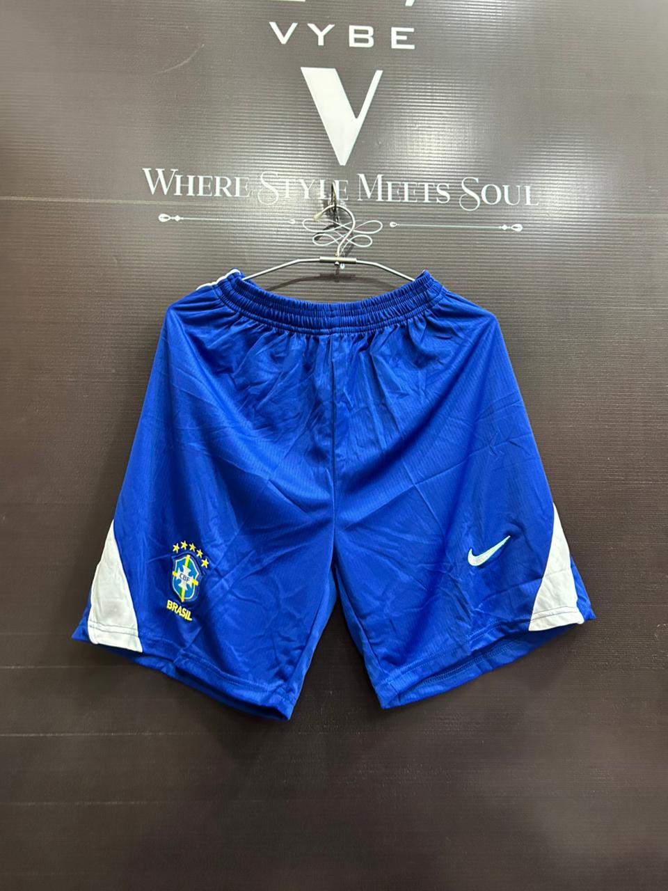 Brazil Home Shorts 2025/26 – Embroidered Crest | Premium Match-Inspired Football Shorts