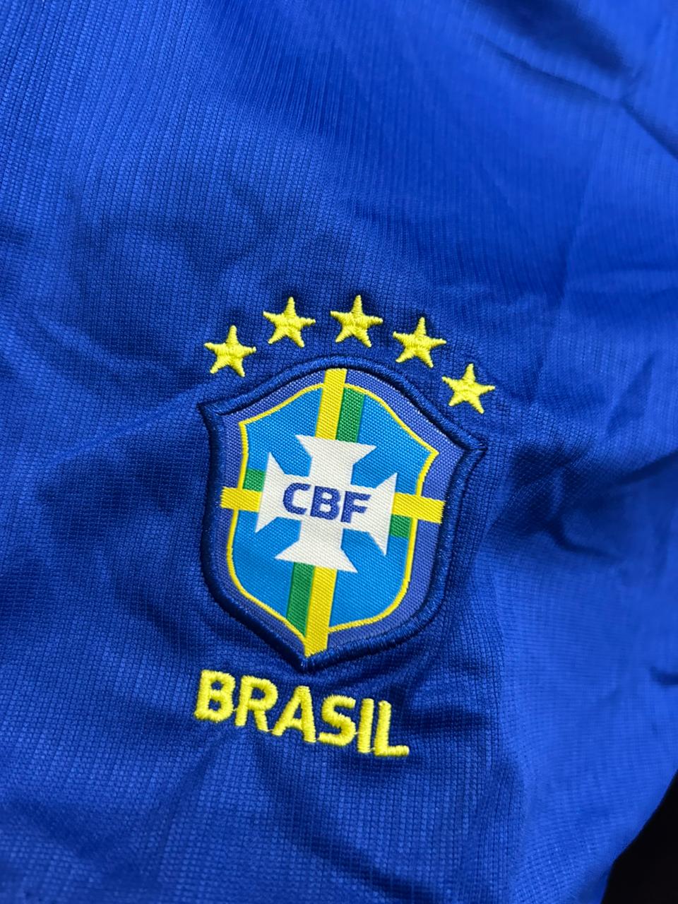 Brazil Home Shorts 2025/26 – Embroidered Crest | Premium Match-Inspired Football Shorts